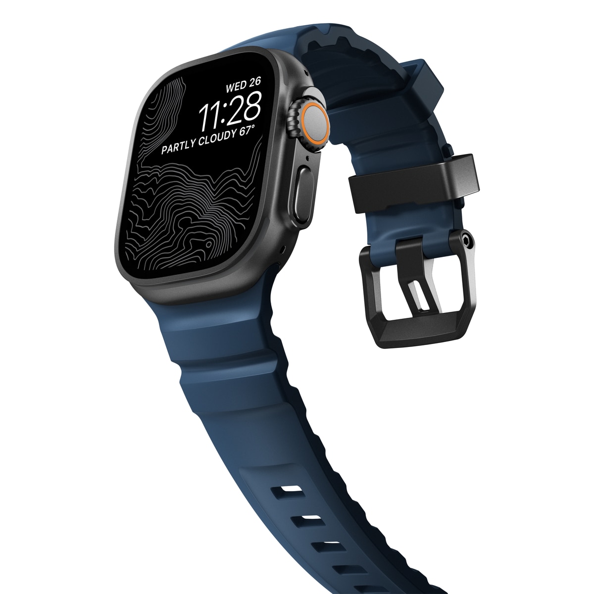 Rocky Point Band Apple Watch Ultra 49mm 2nd Gen Atlantic (Black Hardware)