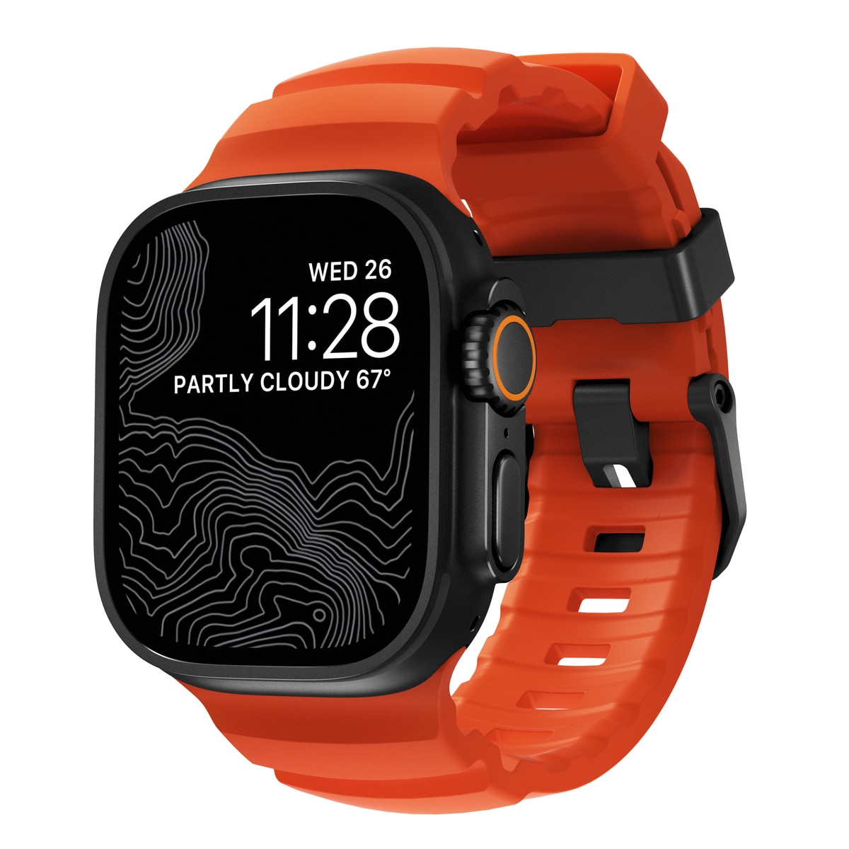 Rocky Point Band Apple Watch Series 1-3 42mm Magma (Black Hardware) - Limited edition