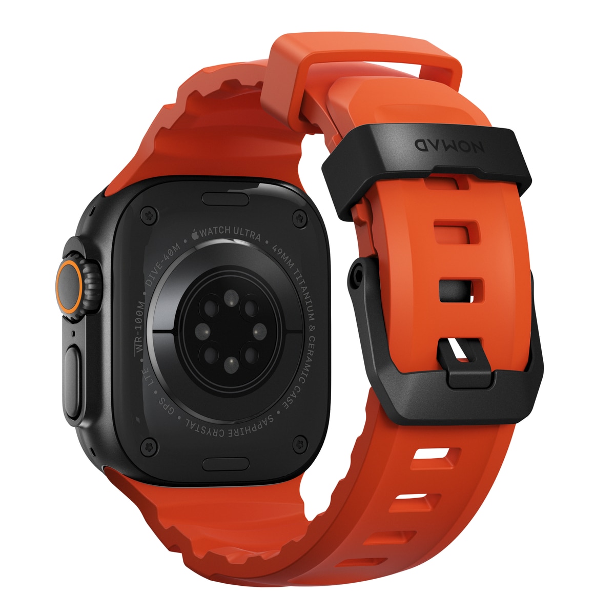 Rocky Point Band Apple Watch Series 9 45mm Magma (Black Hardware) - Limited edition