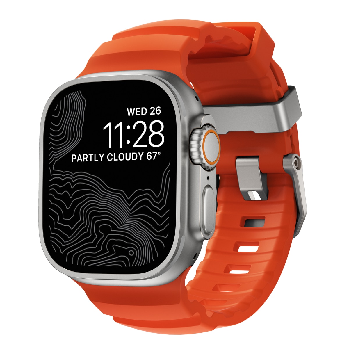 Rocky Point Band Apple Watch Series 10 46mm Magma (Natural Hardware) - Limited edition