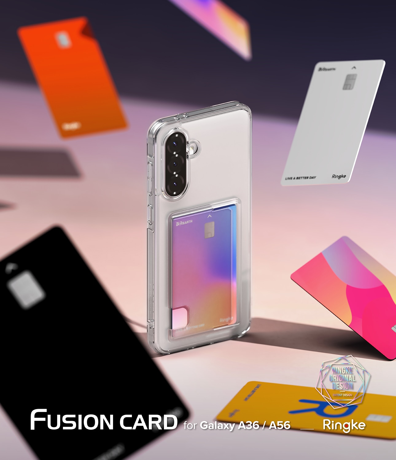 Fusion Card Case Samsung Galaxy A36 Clear