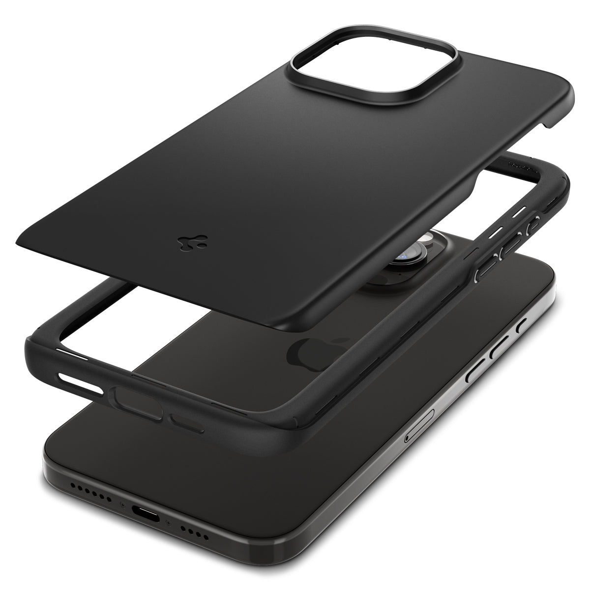 Case Thin Fit iPhone 15 Pro Max zwart