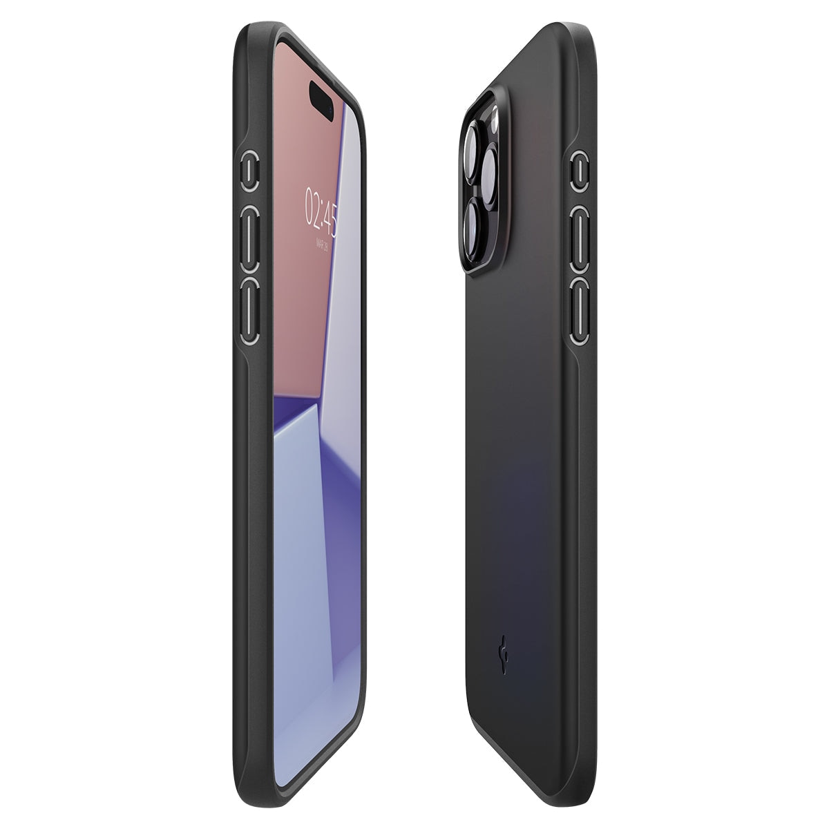 Case Thin Fit iPhone 15 Pro Max zwart