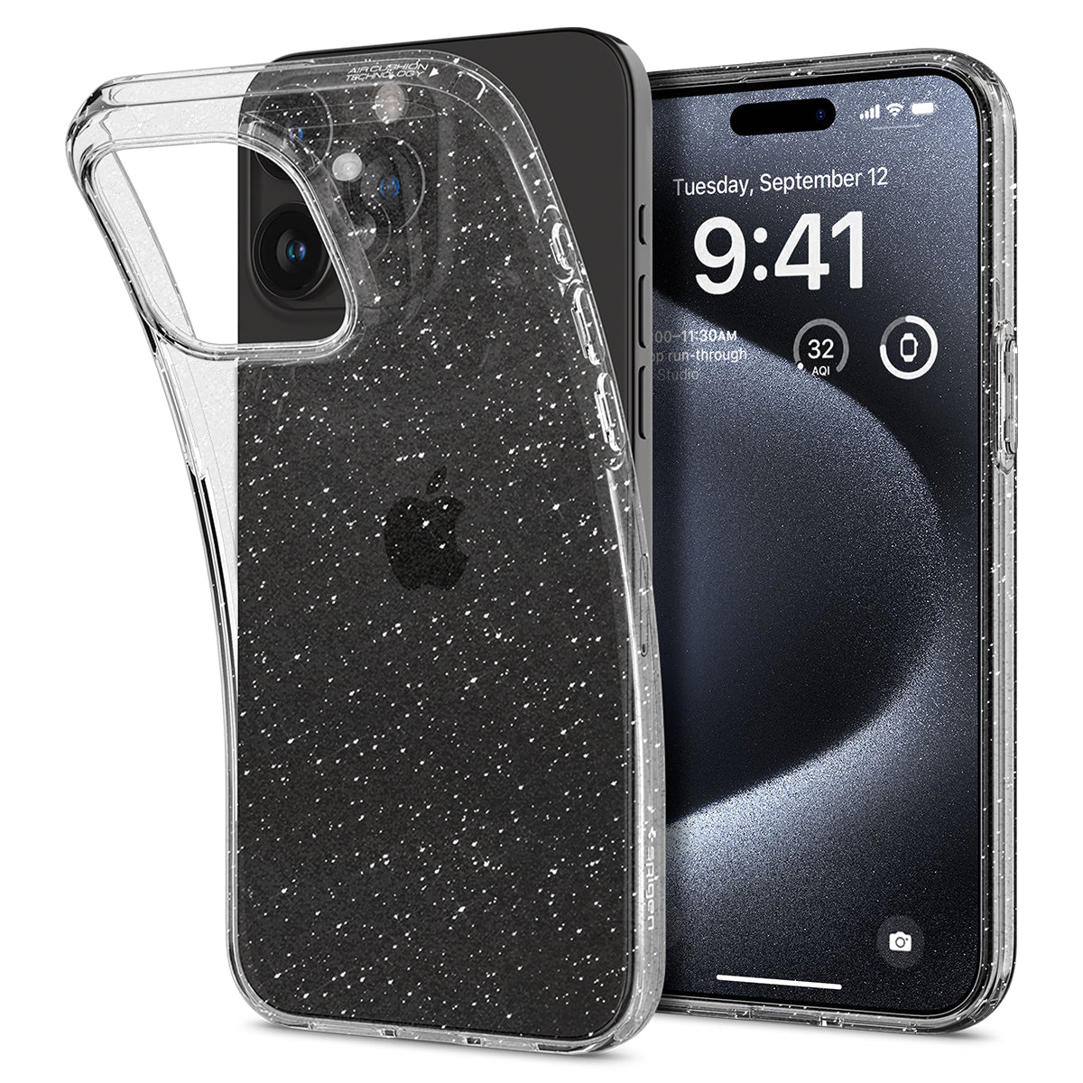 Case Liquid iPhone 15 Pro Crystal Glitter Crystal