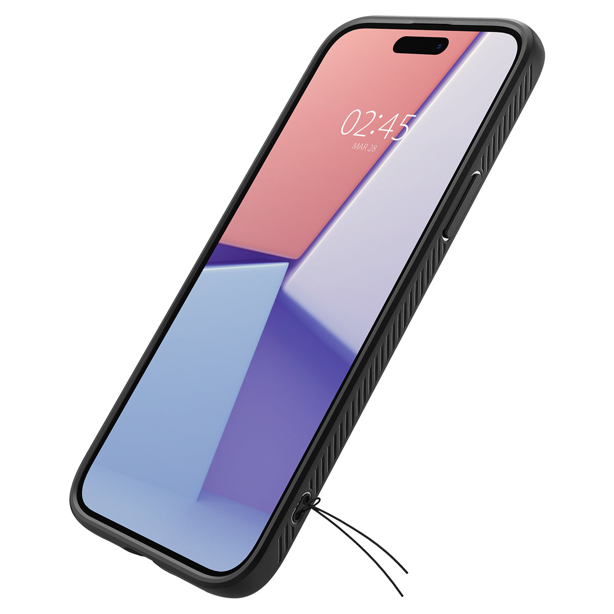 Case Liquid Air iPhone 15 zwart