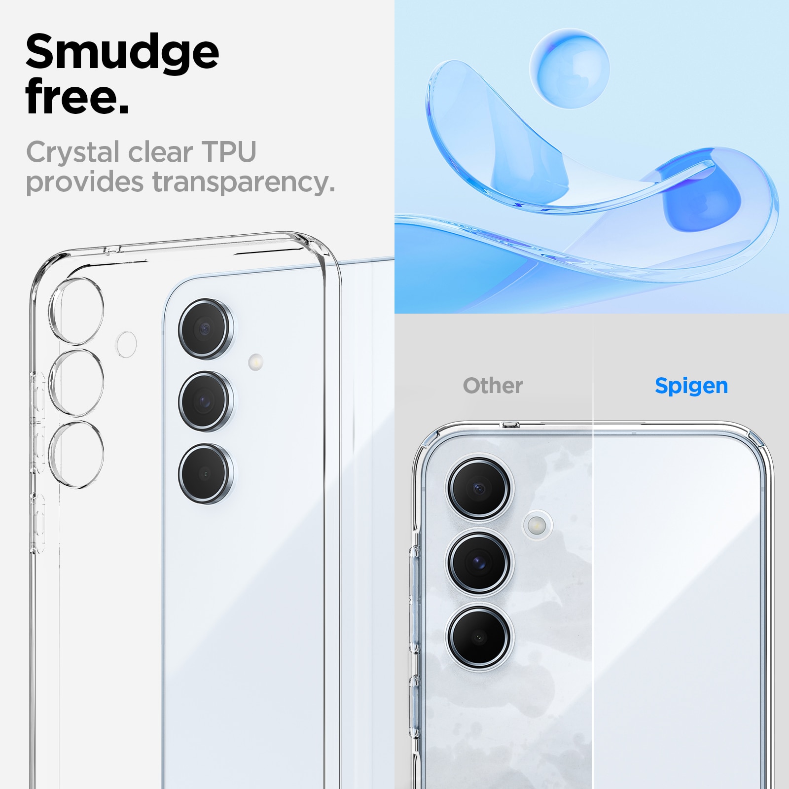 Case Liquid Crystal Samsung Galaxy A55 Crystal Clear