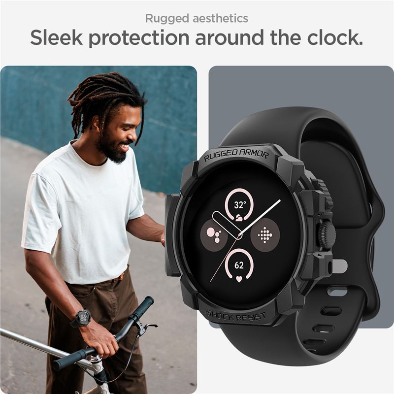 Case Rugged Armor Google Pixel Watch 3 41mm Black