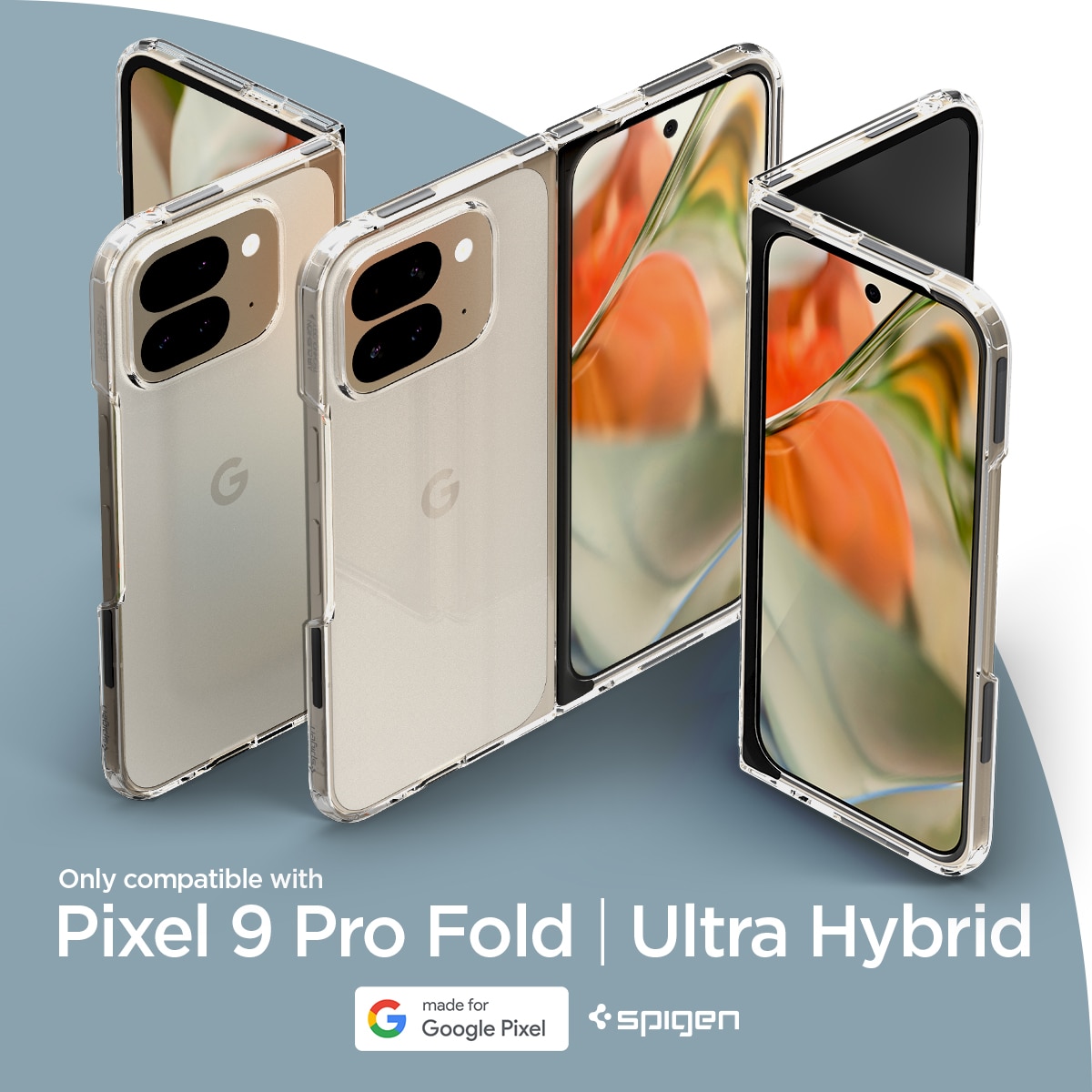 Case Ultra Hybrid Google Pixel 9 Pro Fold Crystal Clear