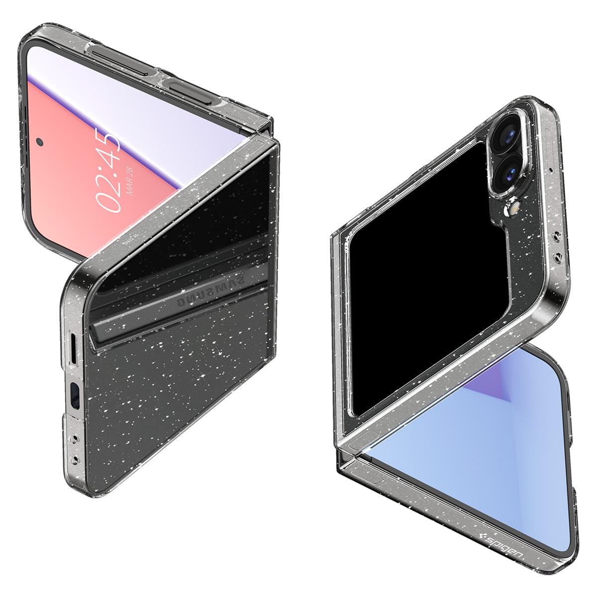 Case AirSkin Samsung Galaxy Z Flip 6 Crystal Quartz Glitter