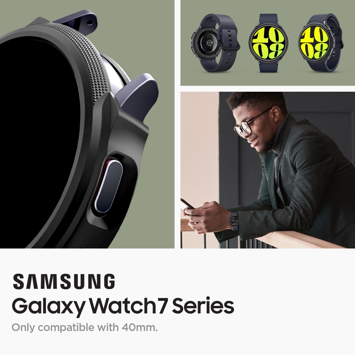 Case Liquid Air Samsung Galaxy Watch 7 40mm Black