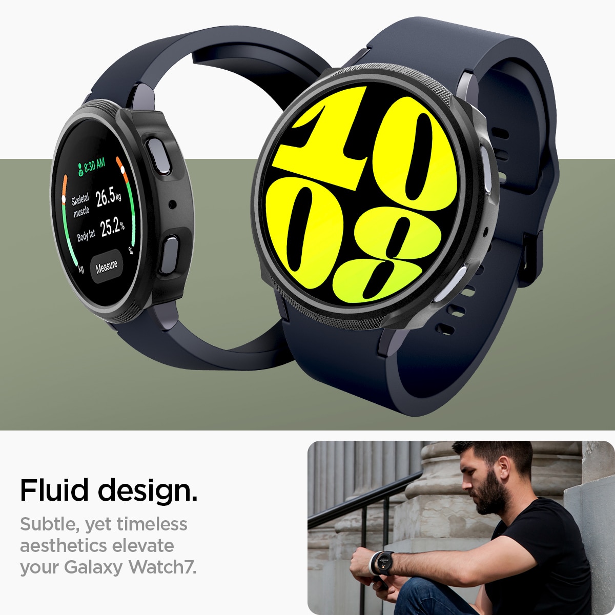 Case Liquid Air Samsung Galaxy Watch 7 40mm Black