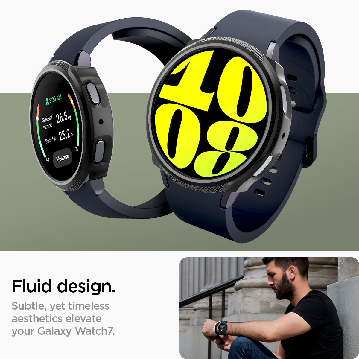 Case Liquid Air Samsung Galaxy Watch 7 44mm Black