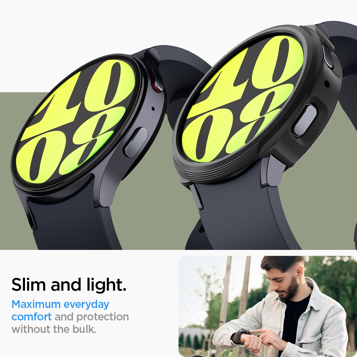 Case Liquid Air Samsung Galaxy Watch 7 44mm Black