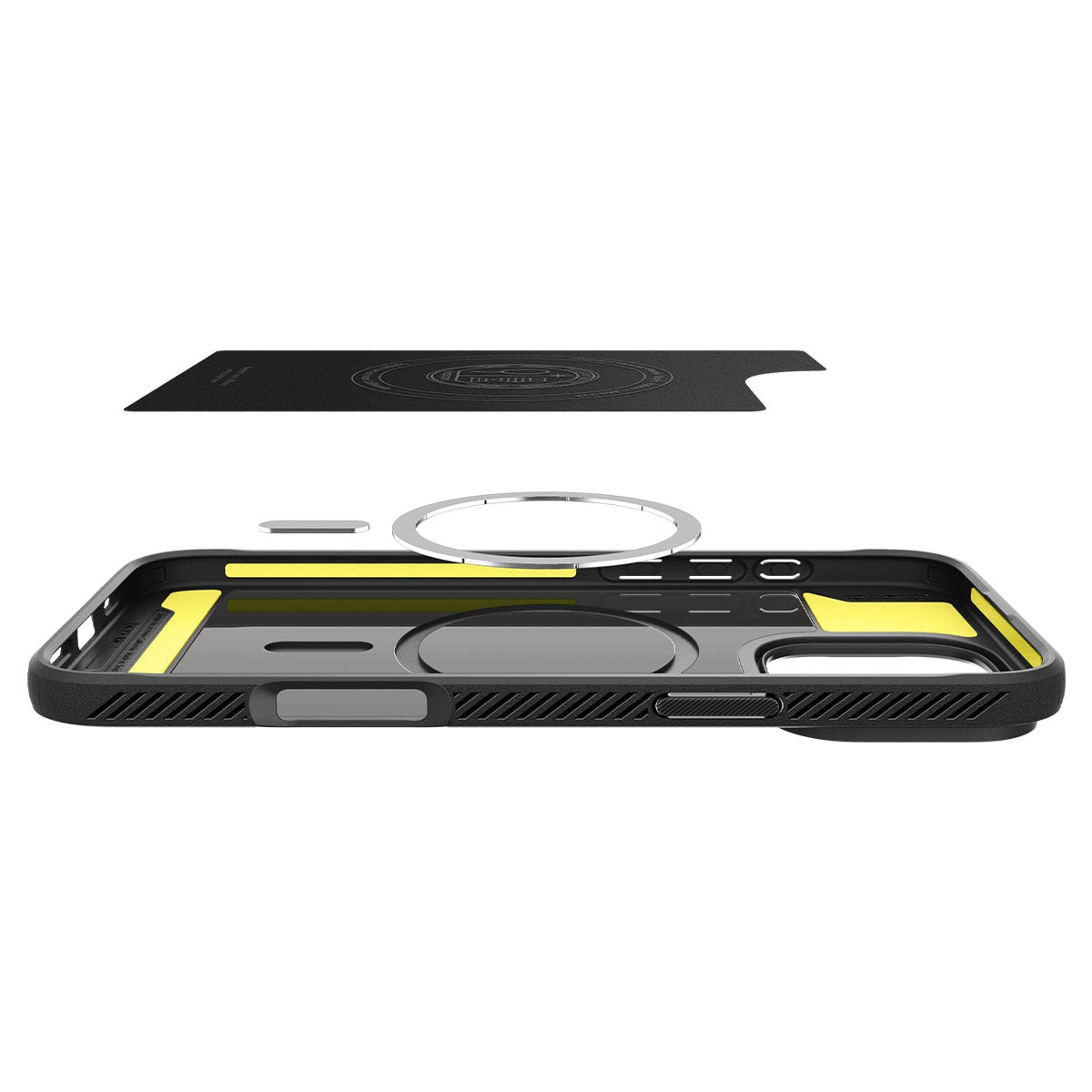 Case Rugged Armor MagSafe iPhone 16 Pro Zwart