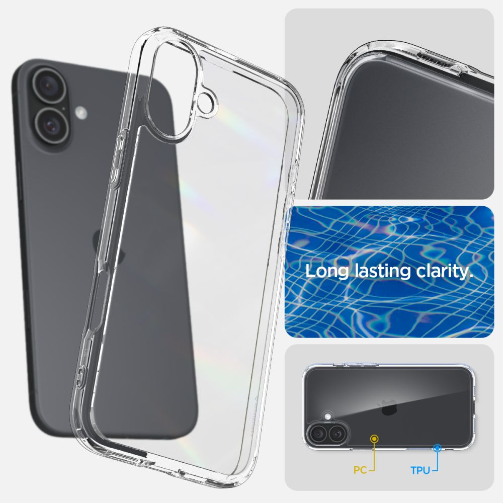 Case Ultra Hybrid iPhone 16 Crystal Clear