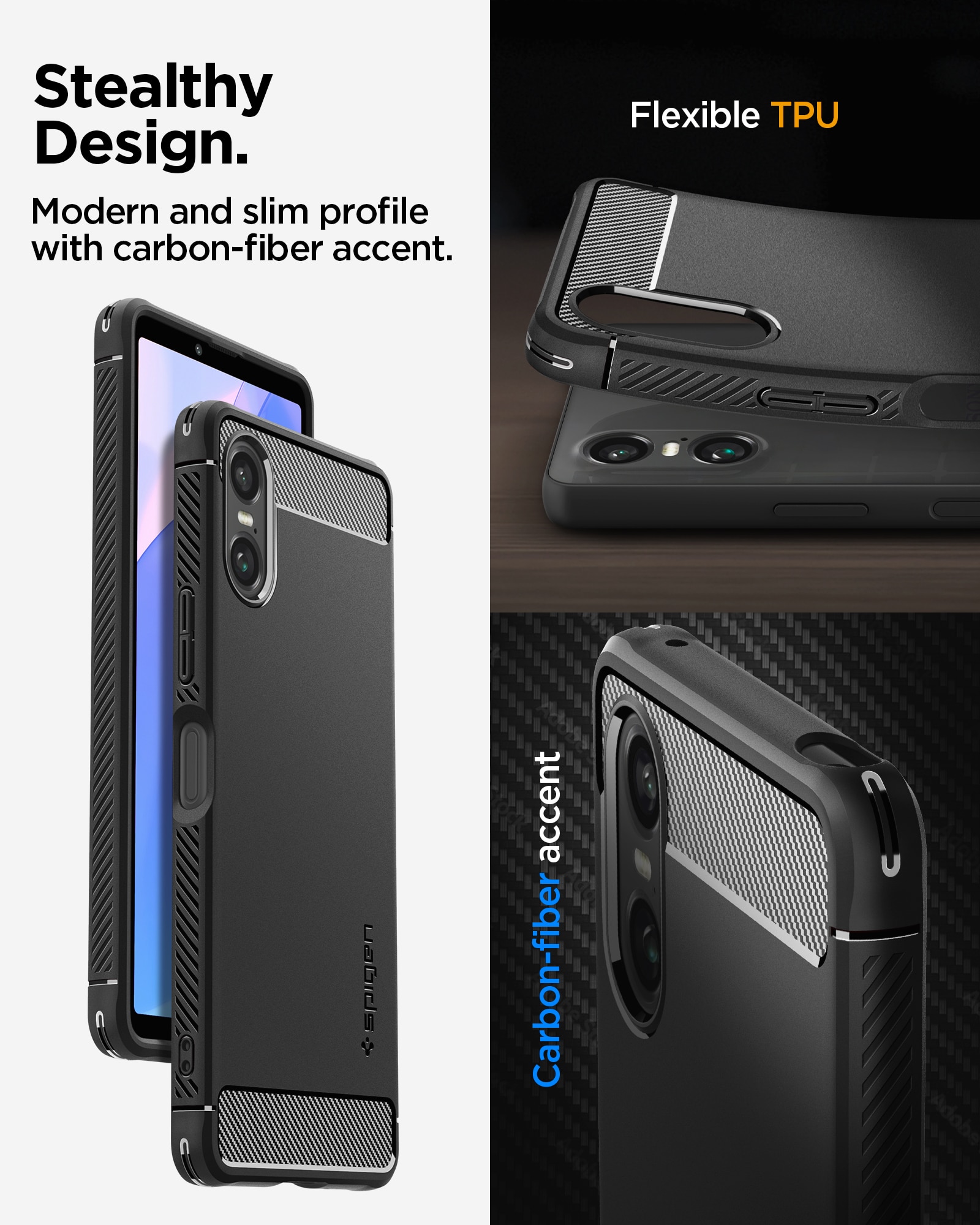 Case Rugged Armor Sony Xperia 10 VI Black