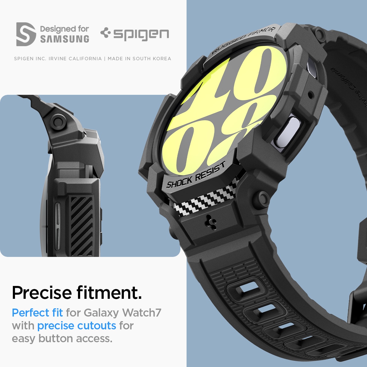 Samsung galaxy watch active 2 spigen protective case sale