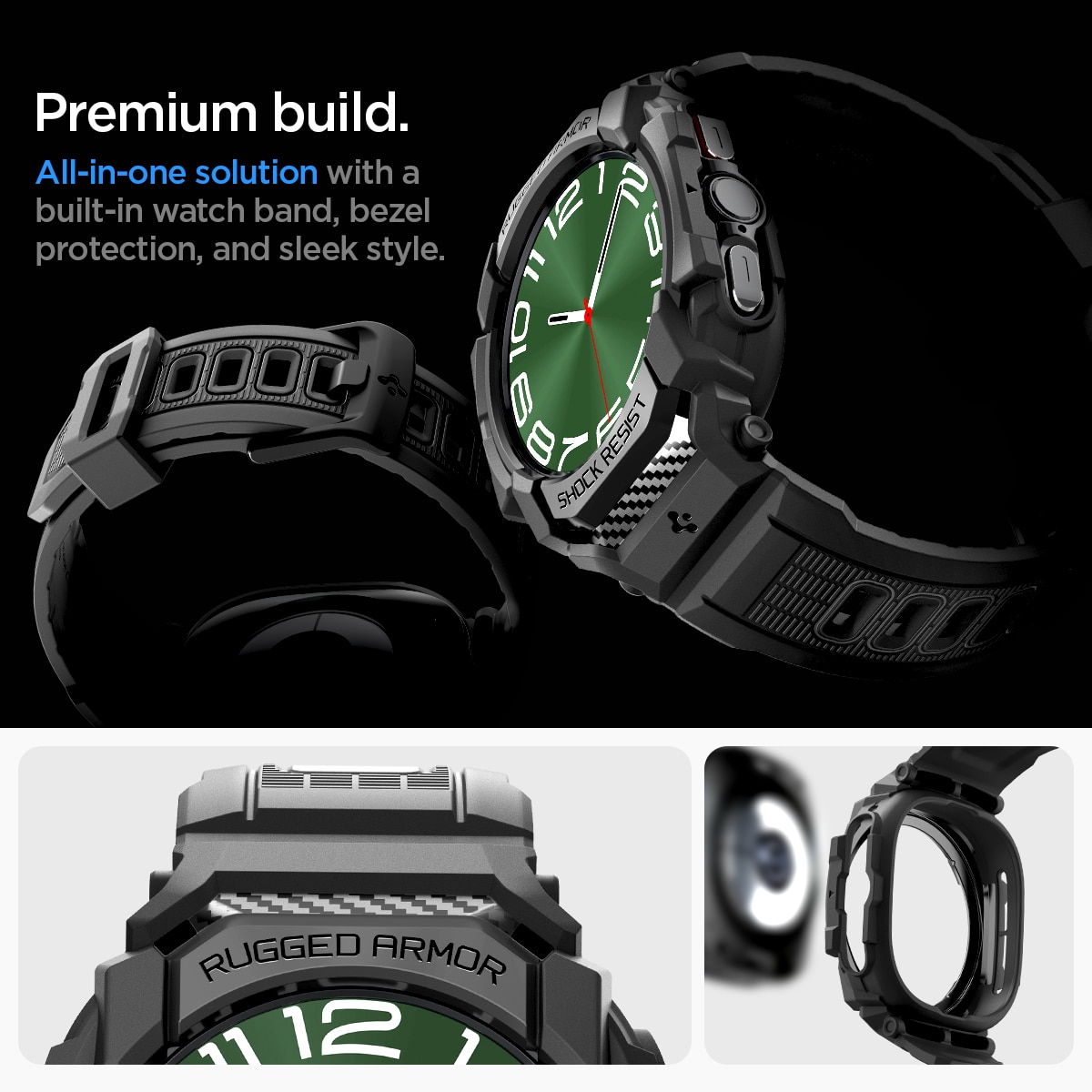 Rugged Armor Pro Samsung Galaxy Watch Ultra 47mm Black