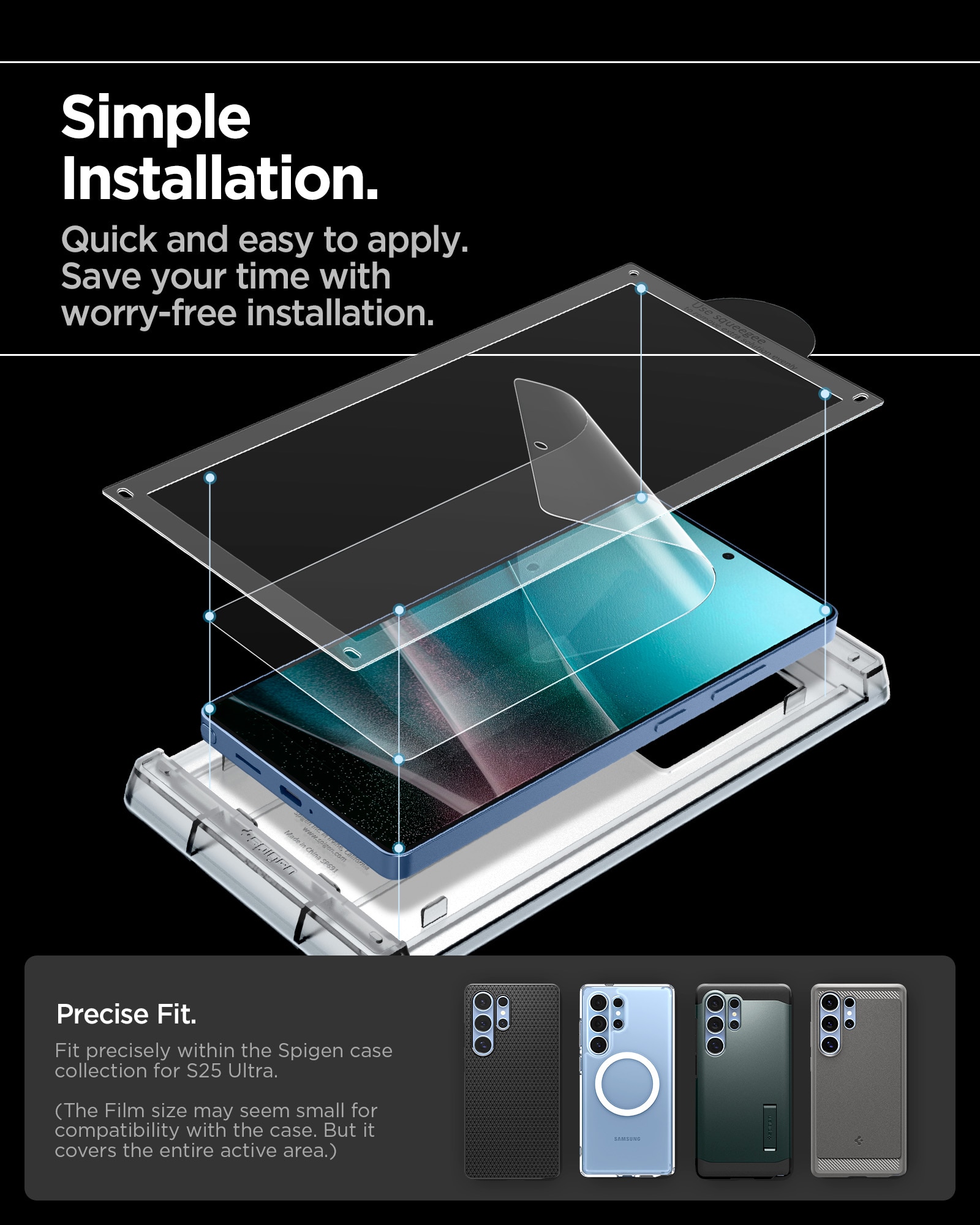 Screen Protector EliteShield EZ Fit  Samsung Galaxy S25 Ultra