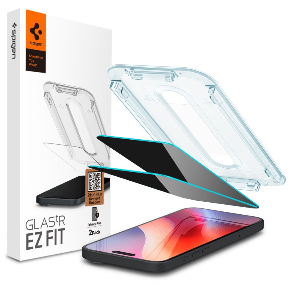 Screen Protector Privacy GLAS.tR EZ Fit (2-pack) iPhone 16 Pro Max