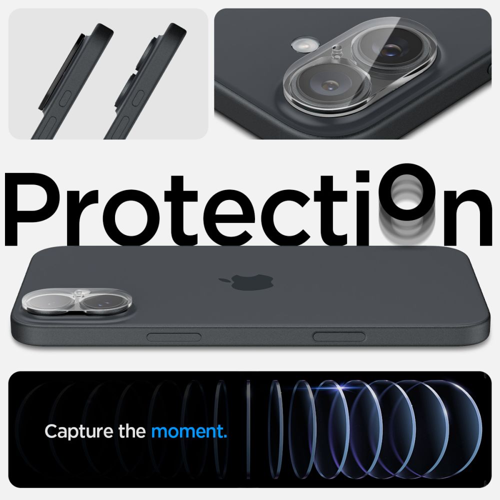 Optik Lens Protector (2-pack) iPhone 16 Clear