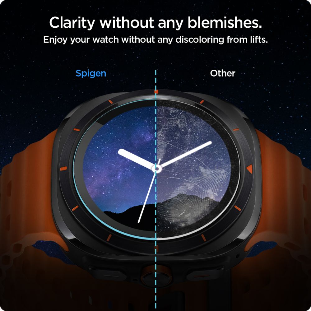 Spigen Screen Protector EZ Fit GLAS.tR 2 pack Samsung Galaxy Watch Ultra 47mm koop online