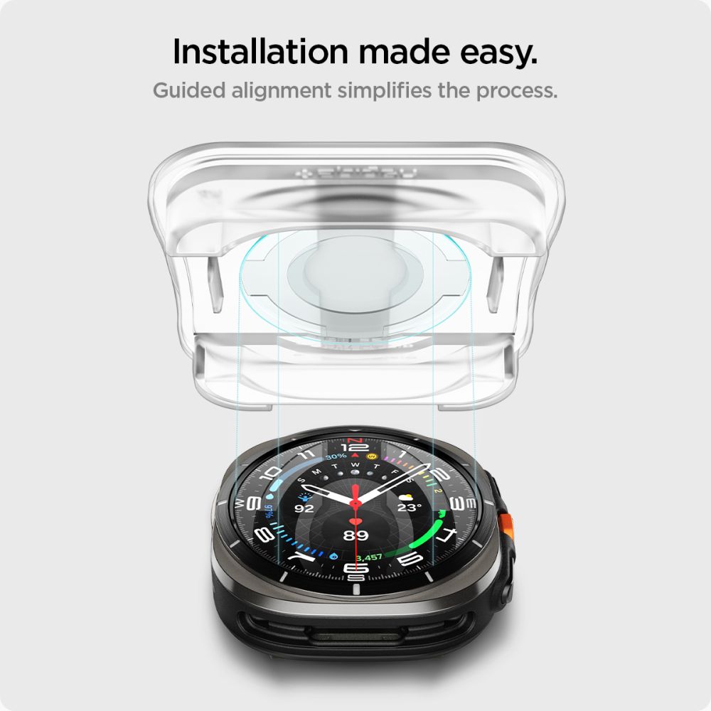 Spigen Screen Protector EZ Fit GLAS.tR 2 pack Samsung Galaxy Watch Ultra 47mm koop online