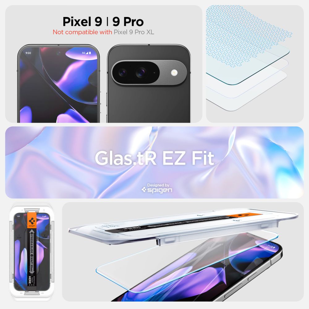 Screen Protector GLAS.tR EZ Fit (2-pack) Google Pixel 9 Pro