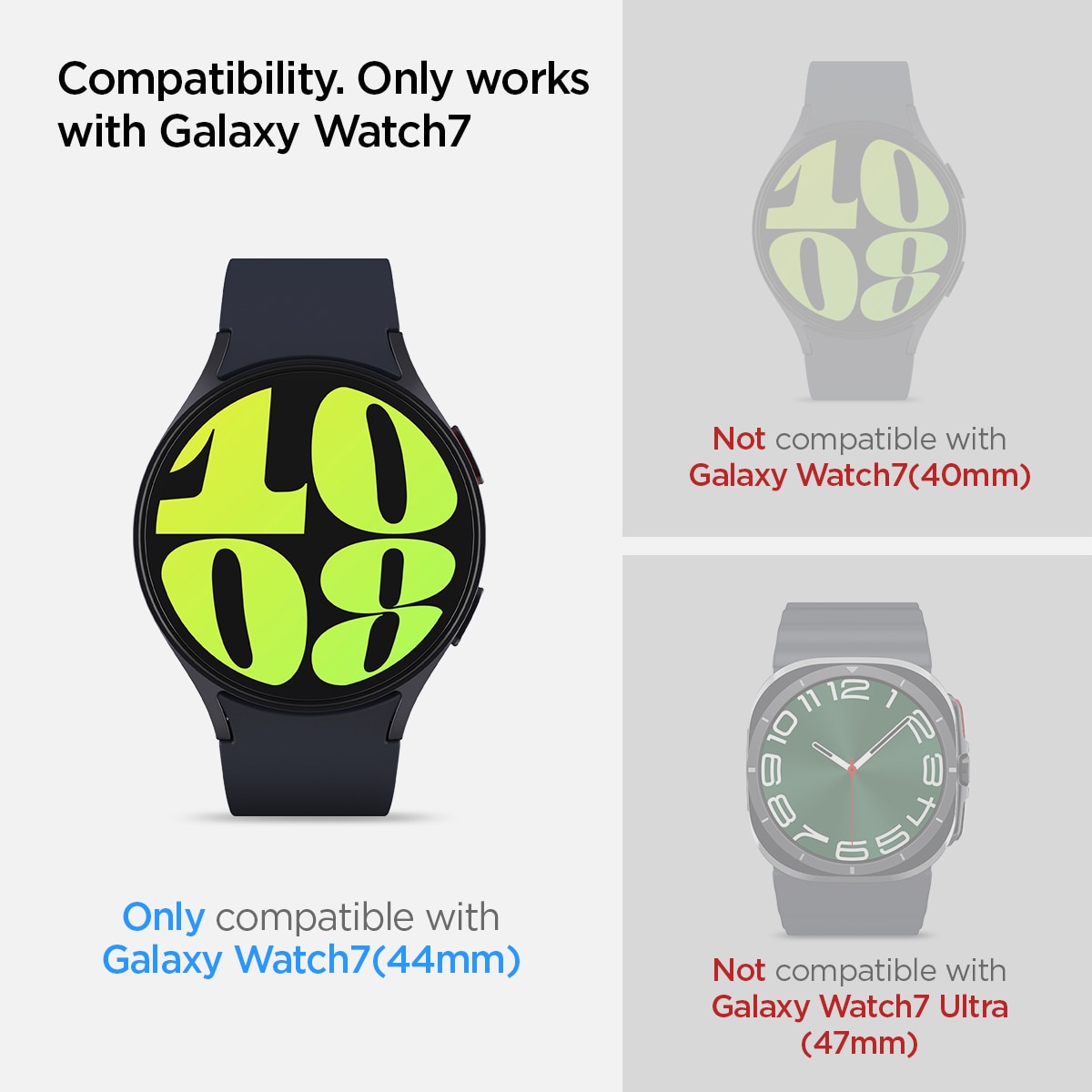 Screen Protector EZ Fit GLAS.tR (2-pack) Samsung Galaxy Watch 7 44mm