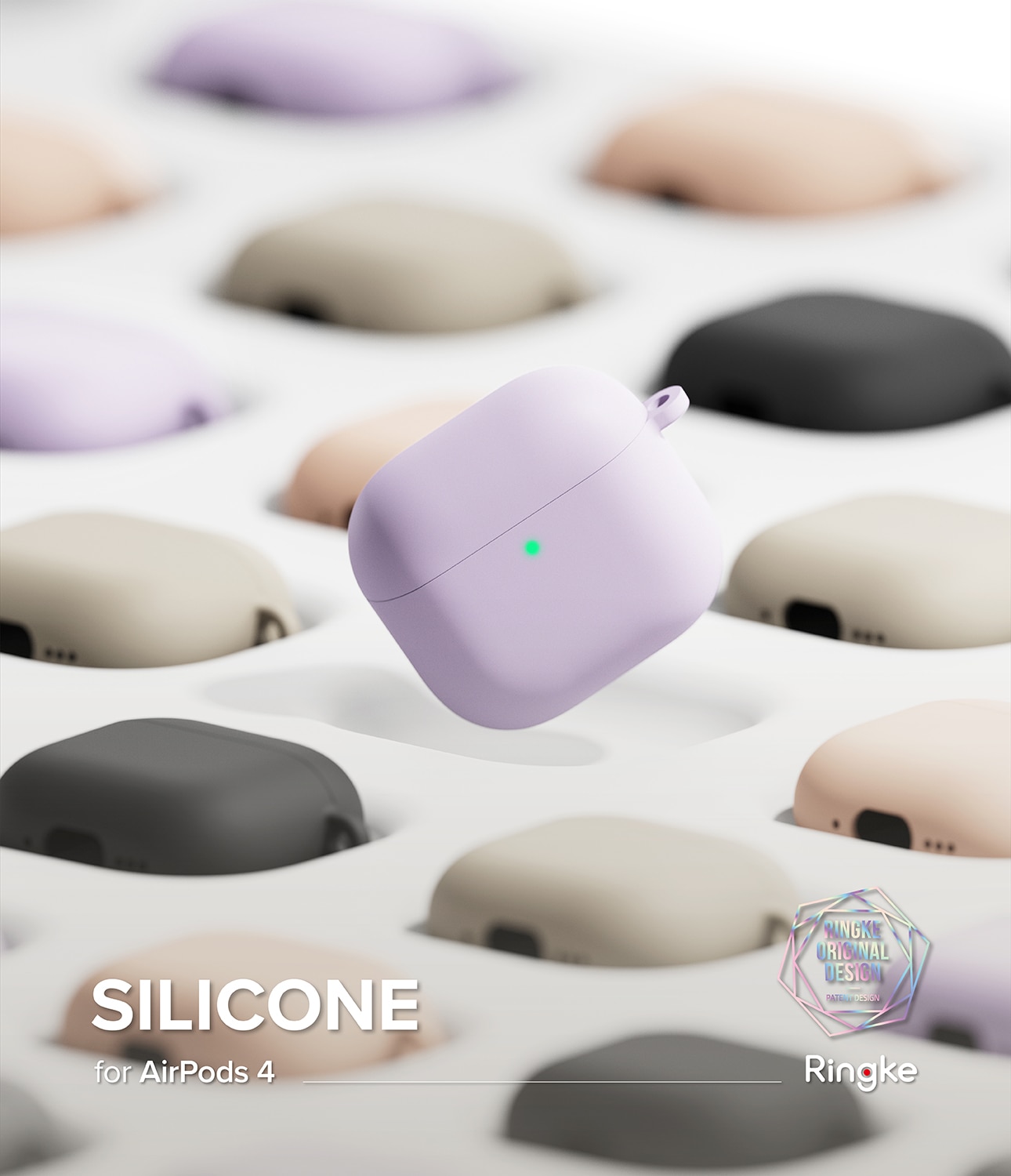 Silicone Hoesje Apple AirPods 4 Light Purple