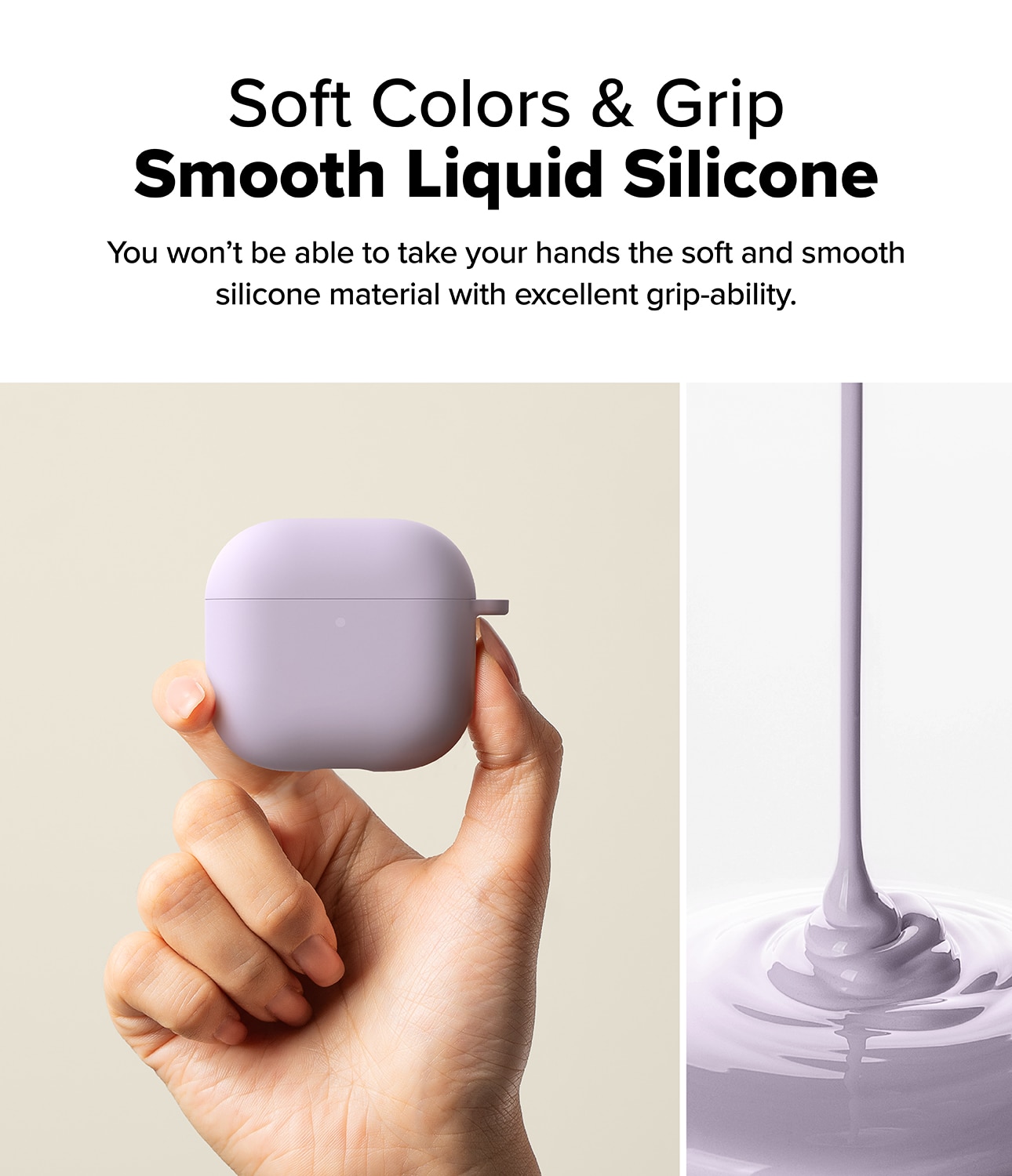 Silicone Hoesje Apple AirPods 4 Light Purple