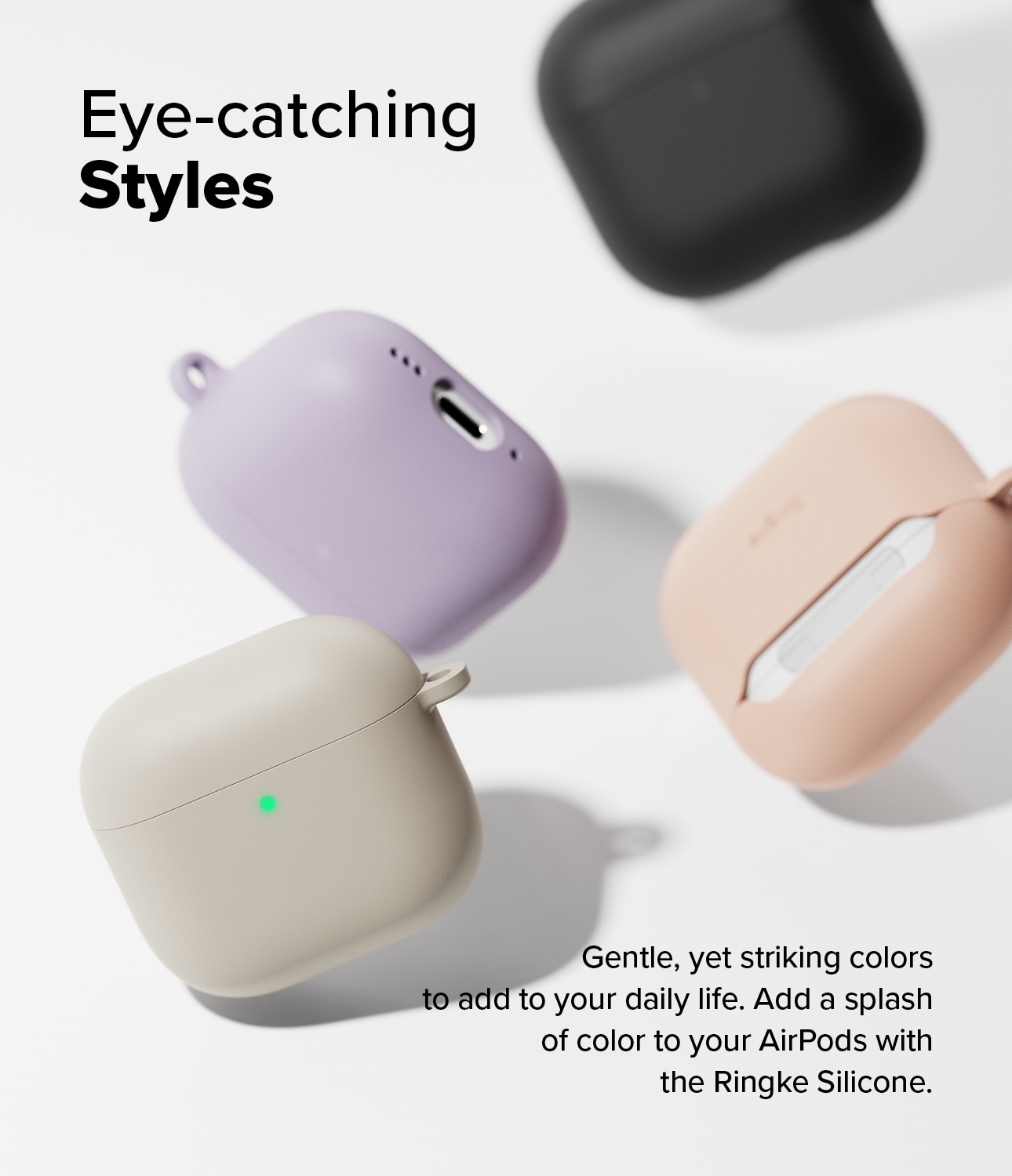 Silicone Hoesje Apple AirPods 4 Stone