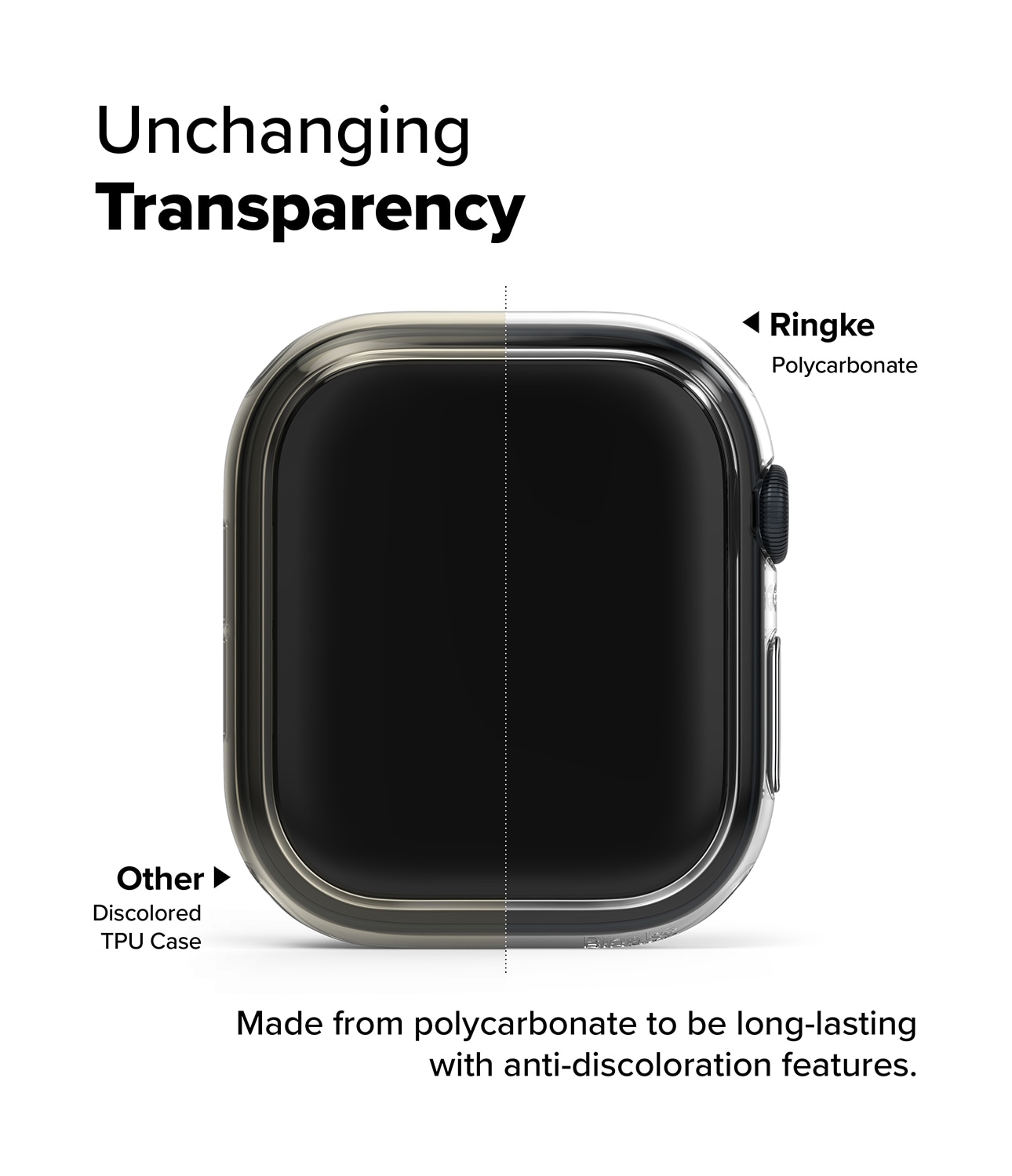 Slim Case (2-pack) Apple Watch Series 10 42mm  Matte Black & Clear