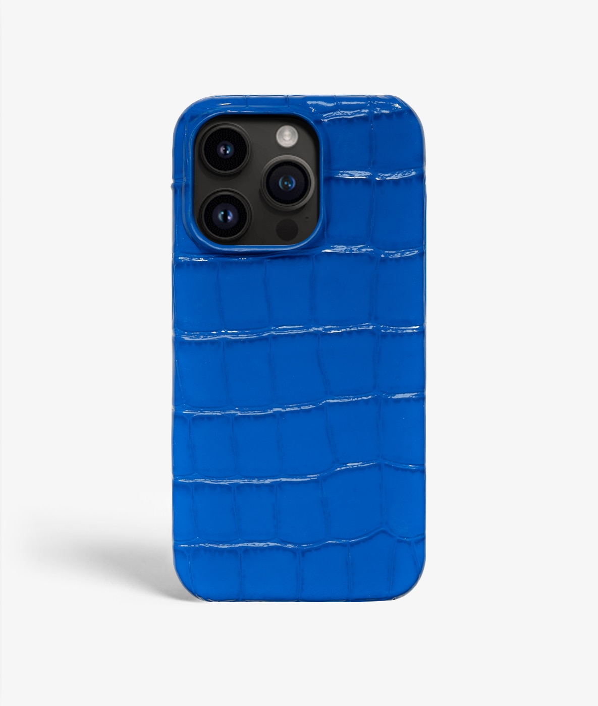 Hoesje iPhone 14 Pro Max Croco Blue