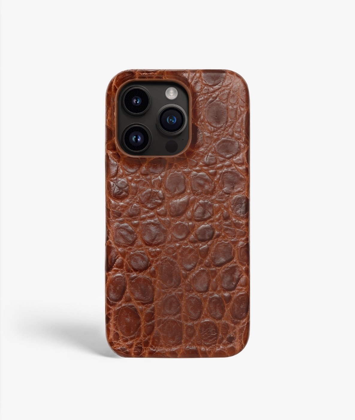 Hoesje iPhone 14 Pro Small Croco Brown