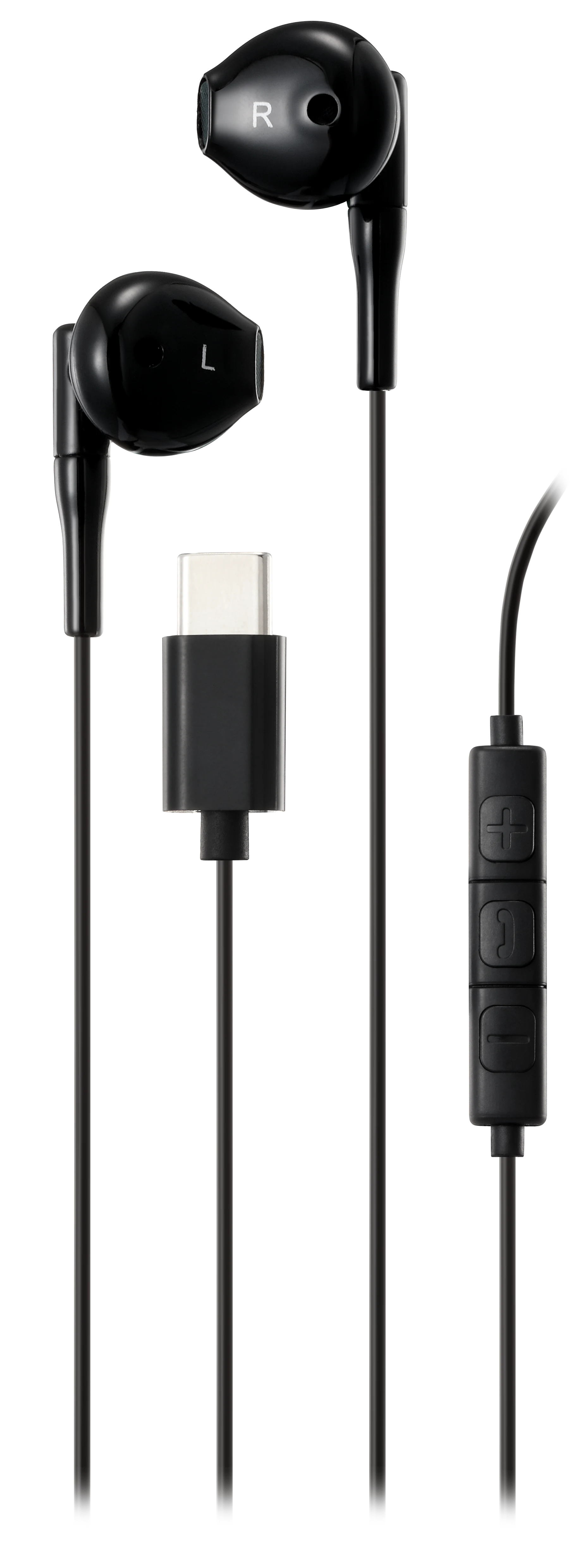 Semi-in-ear hoofdtelefoon USB-C zwart