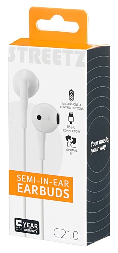 In-ear USB-C Oortjes Wit