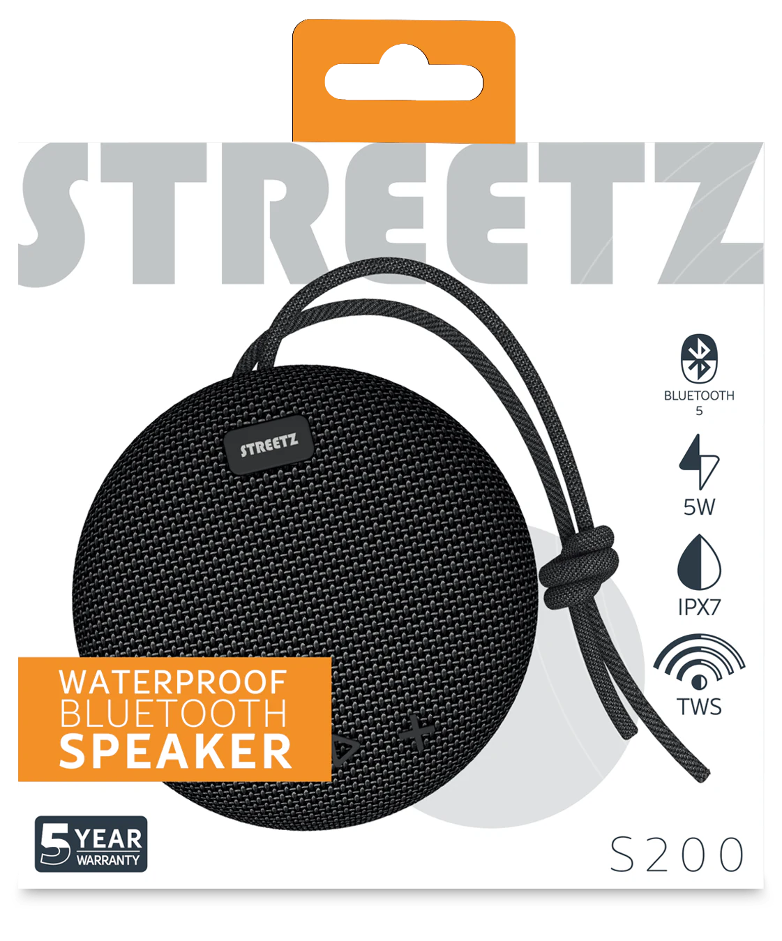 Waterdichte Bluetooth Draagbare Speaker zwart