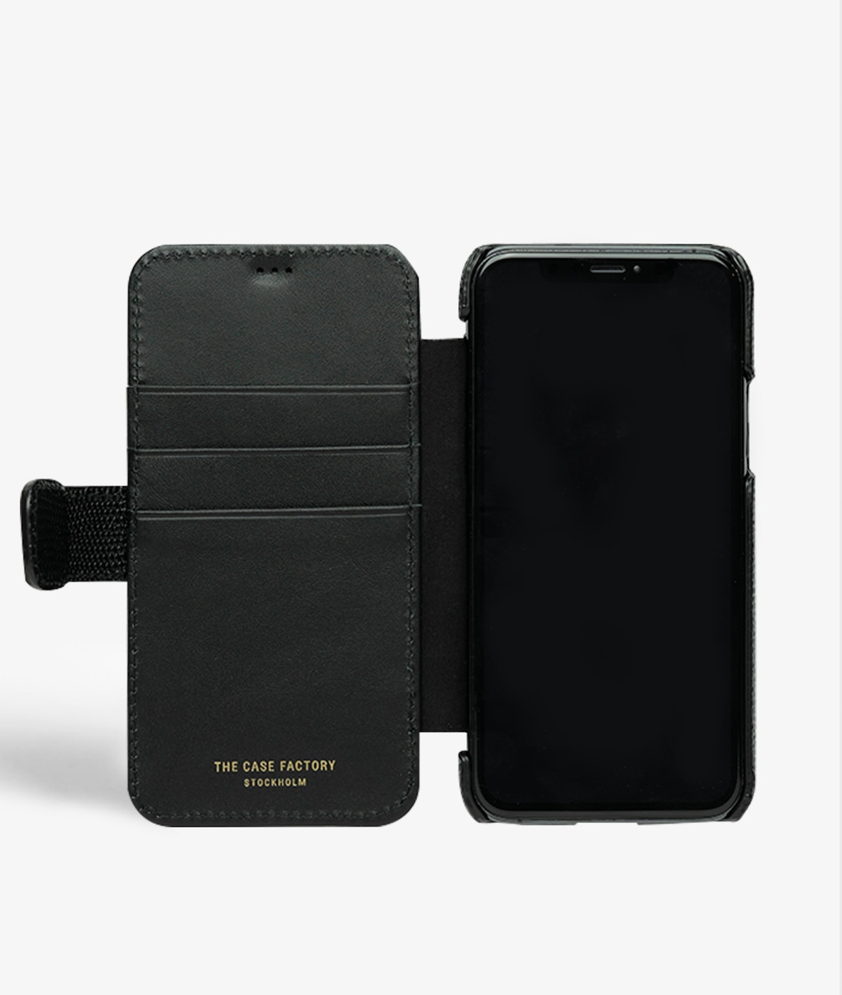 Bookcover hoesje iPhone 11 Pro Lizard Black