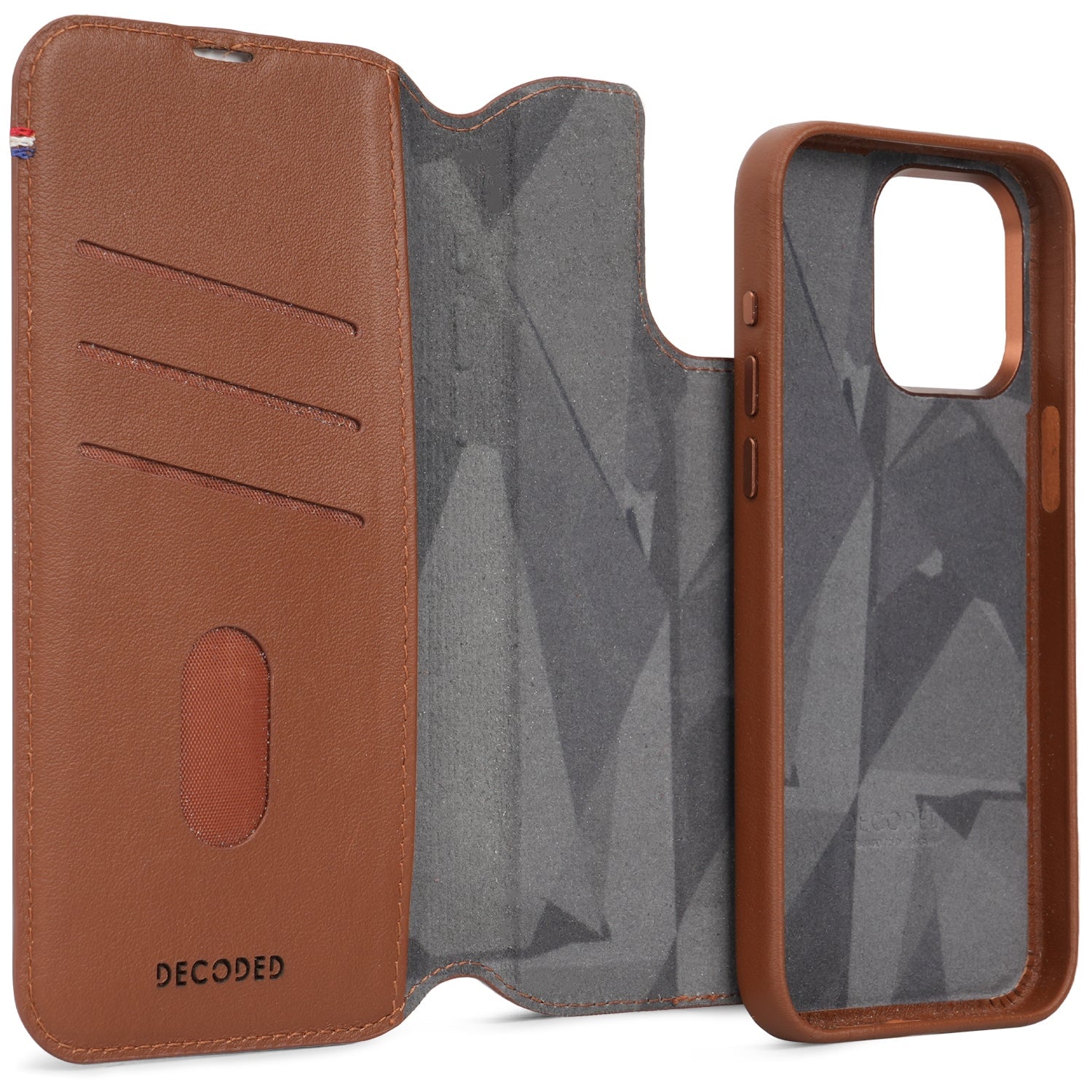 Detachable Wallet Leather iPhone 15 Pro Tan