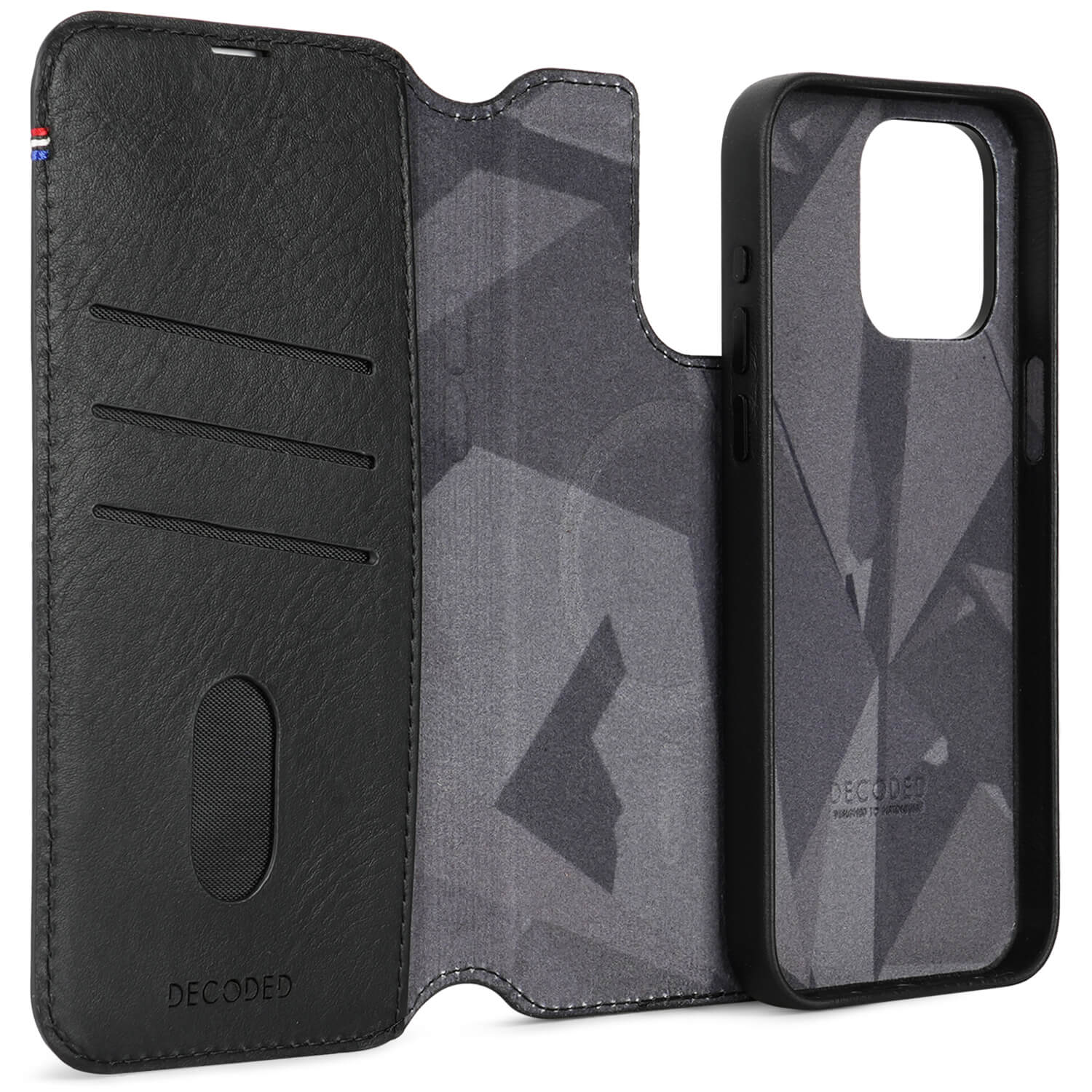 Detachable Wallet Leather iPhone 15 Pro Max Black