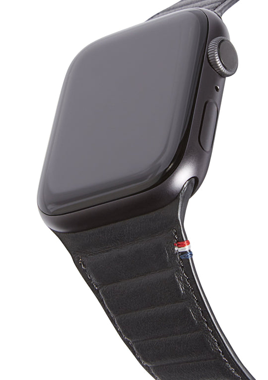 Leather Magnetic Traction Strap Apple Watch SE 40mm Black