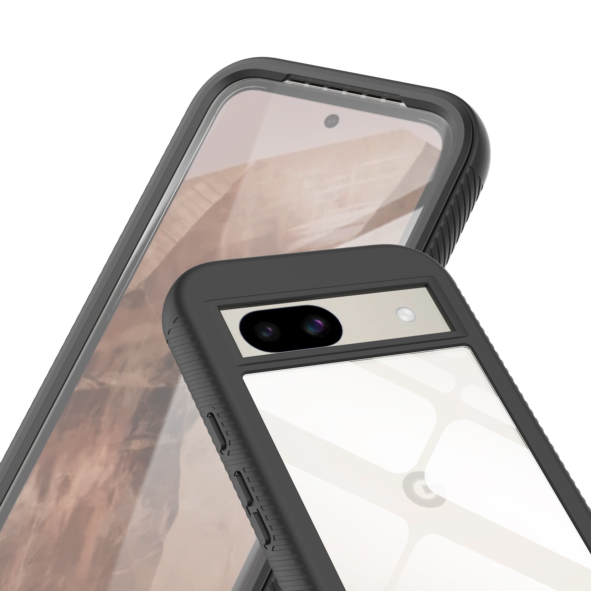 Google Pixel 8a Full Protection Case Zwart