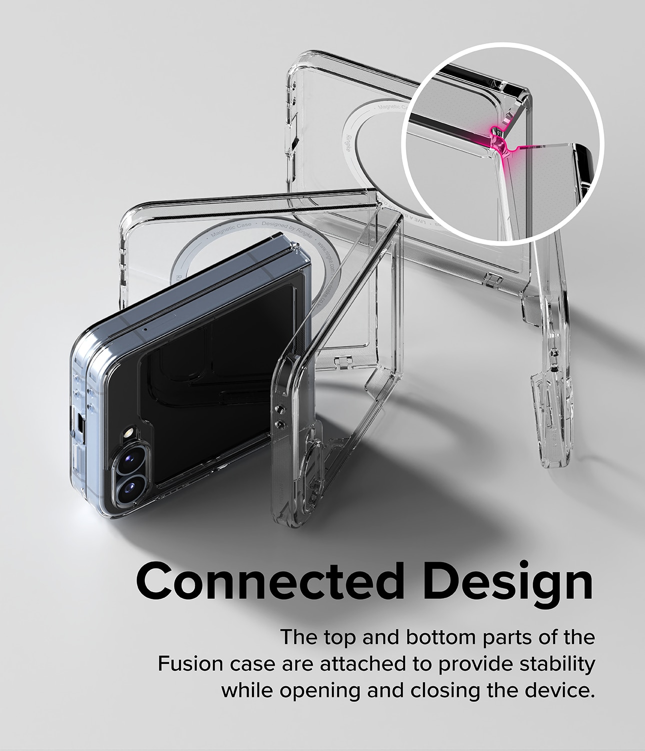 Fusion Magnetic Case Samsung Galaxy Z Flip 6 Matte Clear