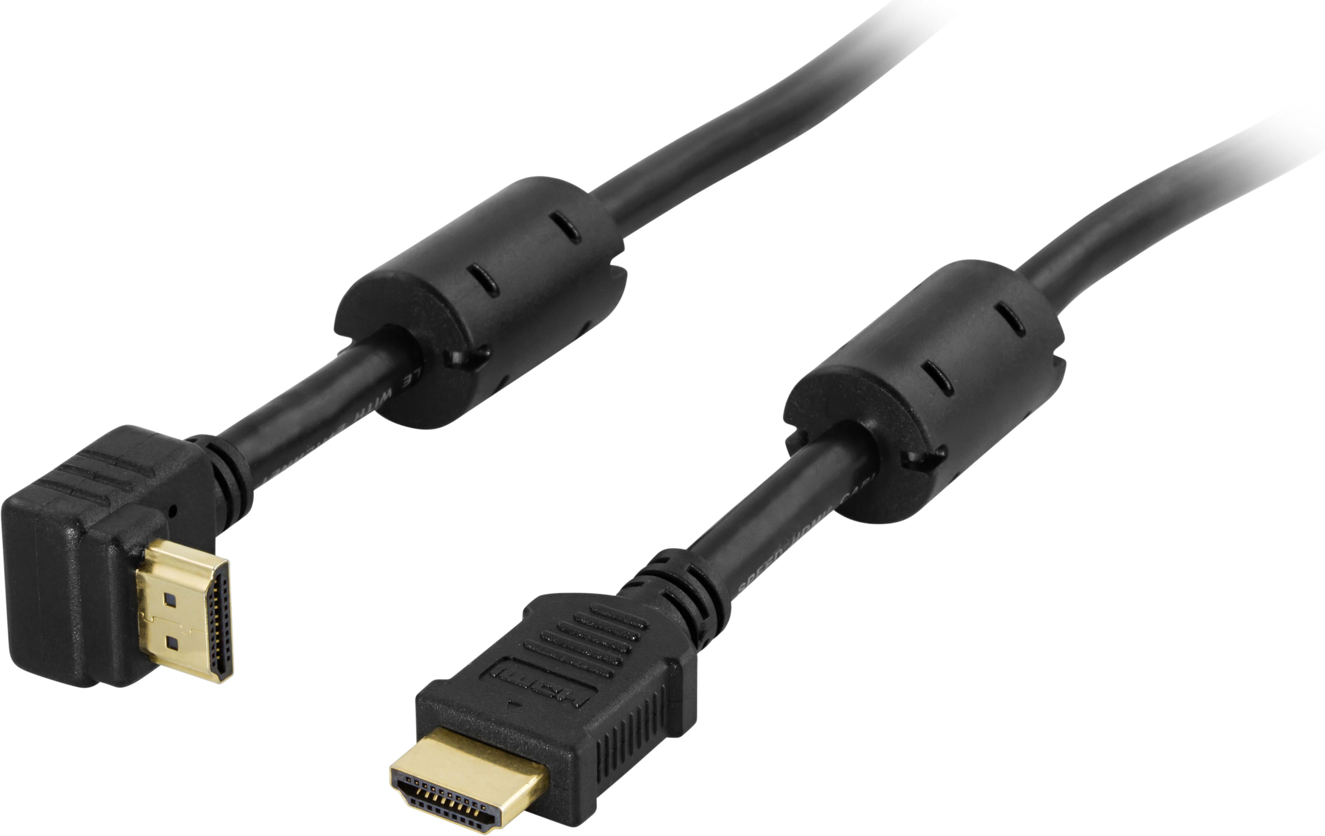 Hoekige HDMI High-Speed-kabel met Ethernet 5m