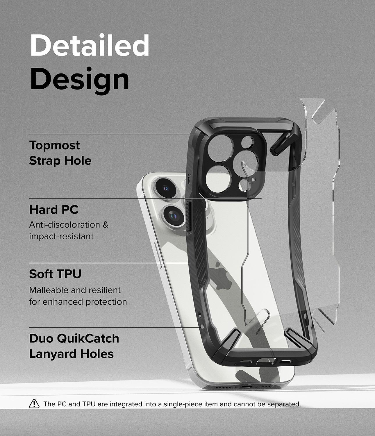 Fusion X Case iPhone 15 Pro zwart