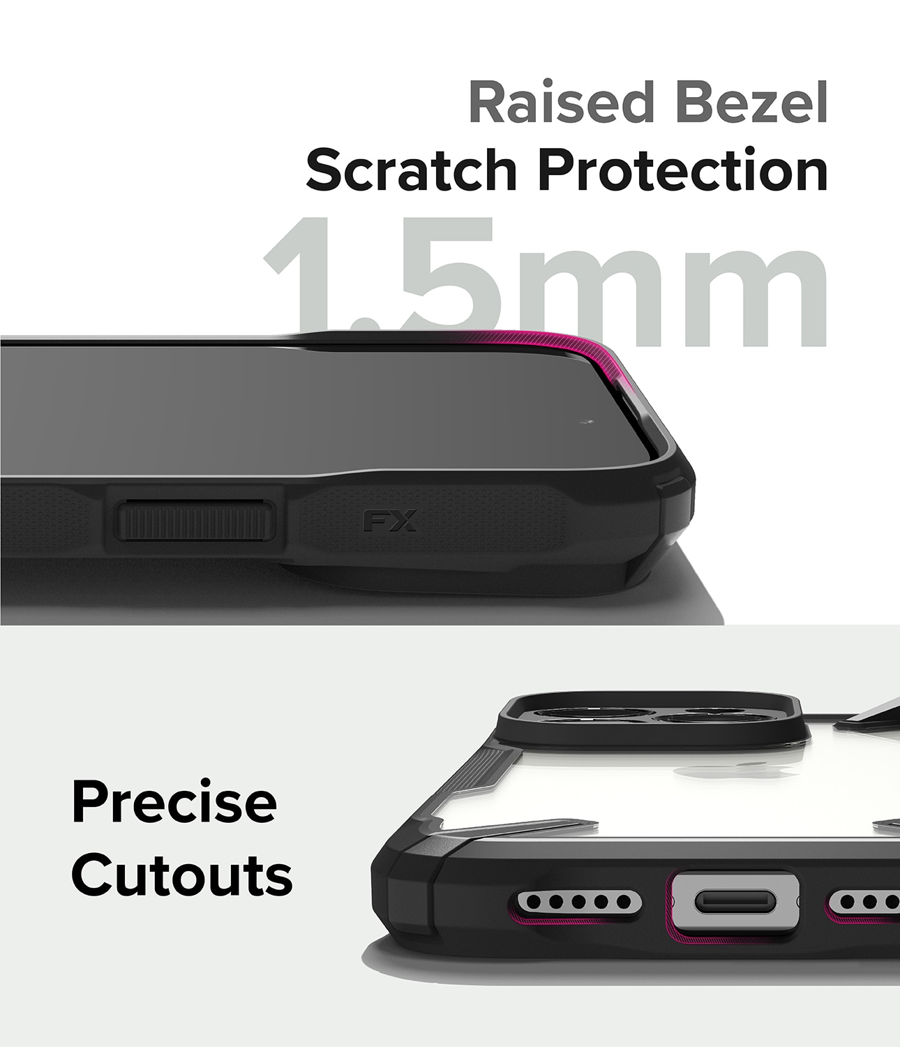 Fusion X Case iPhone 15 Pro zwart