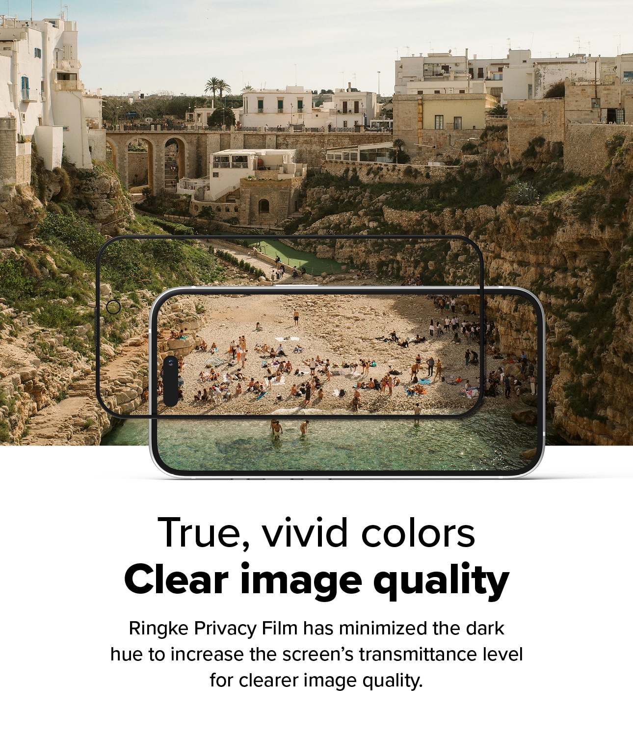 Easy Slide Privacy Glass (2-pack) iPhone 16 Plus