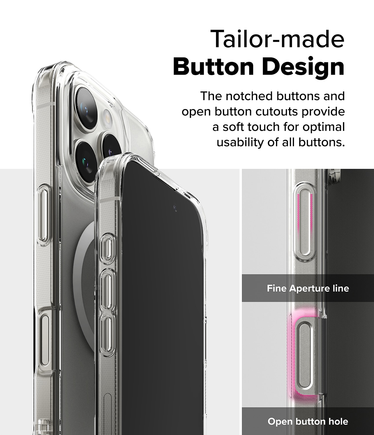 Fusion Magnetic Case iPhone 16 Pro Matte Clear