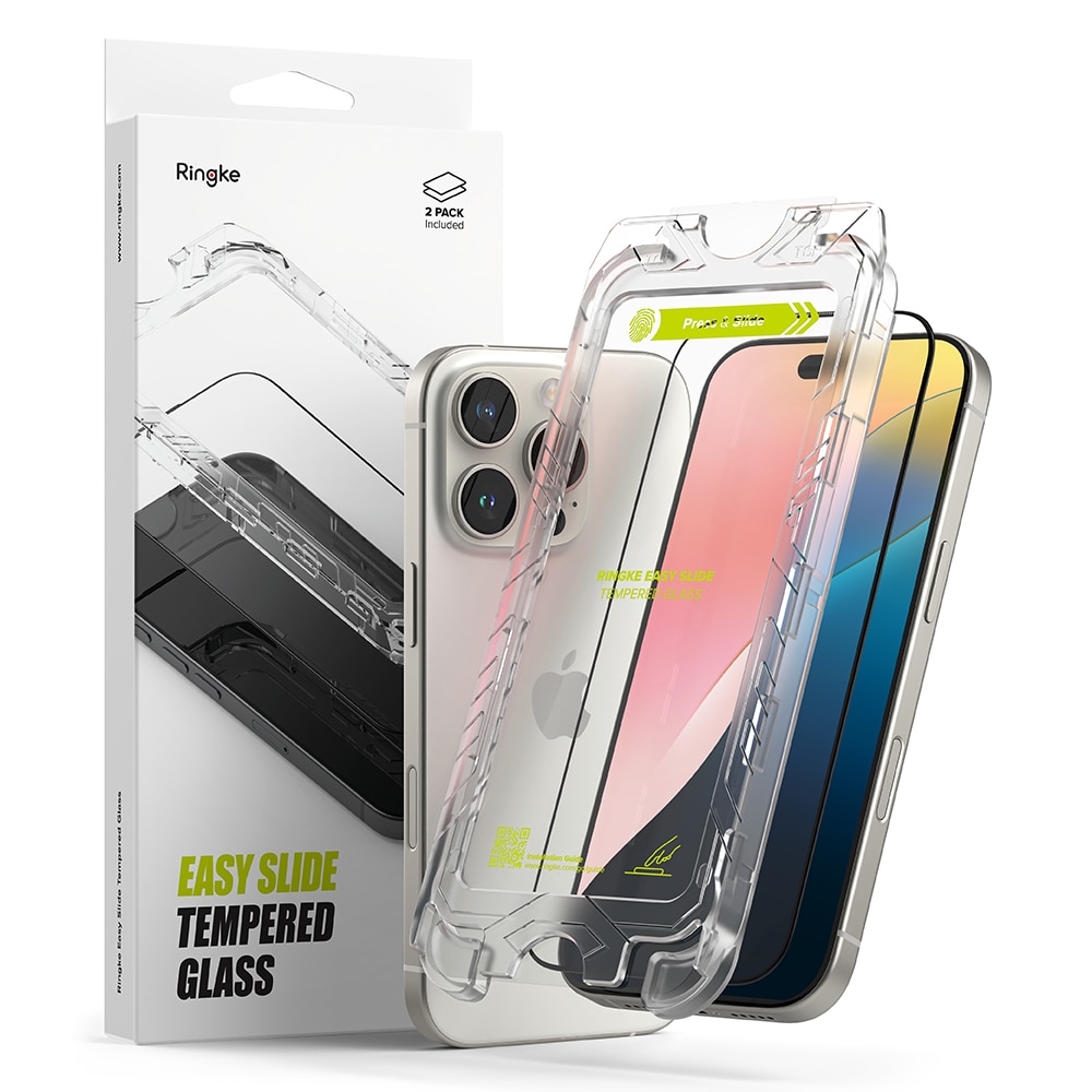 Easy Slide Glass (2-pack) iPhone 16 Pro